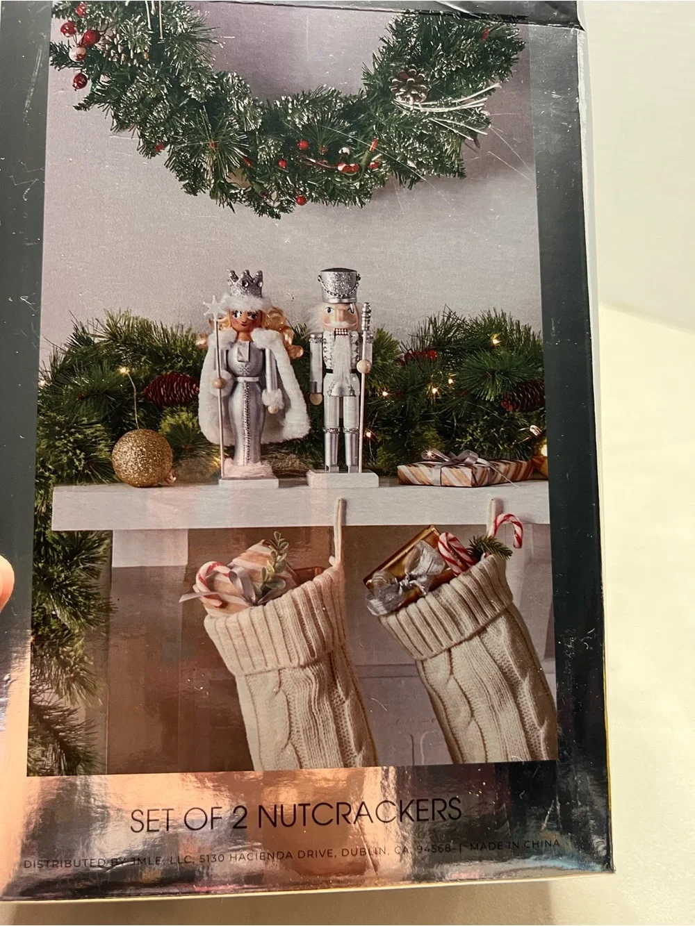 Silver & White Nutcracker and Snow Queen Holiday Figurine Set